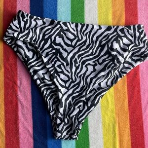 Zebra Bikini Bottom (L)
